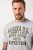 JP1880 T-shirt Short Sleeve Chest Print Grey Melange - Μακό μπλουζάκια - Aνδρικά μπλουζεσ μεγάλα μεγέθη