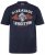JP1880 T-Shirt Short Sleeve Chest Print Navy - Μακό μπλουζάκια - Aνδρικά μπλουζεσ μεγάλα μεγέθη
