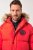 JP1880 Parka Quilted Faux Fur Hood Red - Μπουφάν - Aνδρικά μπουφαν μεγάλα μεγέθη