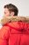 JP1880 Parka Quilted Faux Fur Hood Red - Μπουφάν - Aνδρικά μπουφαν μεγάλα μεγέθη