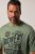 JP1880 T-Shirt Short Sleeve Chest Print Eucalyptus Green - Μακό μπλουζάκια - Aνδρικά μπλουζεσ μεγάλα μεγέθη