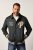 JP1880 Blouson Velour with Chest Embroidery Dark Green - Μπουφάν - Aνδρικά μπουφαν μεγάλα μεγέθη