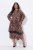 Ulla Popken 842979 Φόρεμα με animal print Καφέ - Μίντι φορέματα - Γυναικεία Midi Φορέματα σε Μεγάλα Μεγέθη