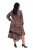 Ulla Popken 842979 Φόρεμα με animal print Καφέ - Μίντι φορέματα - Γυναικεία Midi Φορέματα σε Μεγάλα Μεγέθη