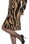 Ulla Popken 845378 Πλεκτό φόρεμα με animal print Μπεζ - Βραδινά φορέματα - Βραδινά φορέματα σε μεγάλα μεγέθη