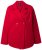 Ulla Popken 846021 Παλτό fleece Κόκκινο - Παλτό - Γυναικεία Παλτό σε Μεγάλα Μεγέθη