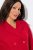 Ulla Popken 846021 Παλτό fleece Κόκκινο - Παλτό - Γυναικεία Παλτό σε Μεγάλα Μεγέθη