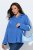Ulla Popken 846021 Παλτό fleece Μπλε - Παλτό - Γυναικεία Παλτό σε Μεγάλα Μεγέθη
