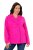Ulla Popken 846021 Παλτό fleece Ροζ - Παλτό - Γυναικεία Παλτό σε Μεγάλα Μεγέθη