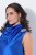 Ulla Popken 847862 Σατέν φόρεμα Μπλε ρουά - Καλοκαιρινά φορέματα - Γυναικεία Καλοκαιρινά Φορέματα Plus Size