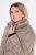 Ulla Popken 850041 Καπιτονέ παλτό Taupe - Παλτό - Γυναικεία Παλτό σε Μεγάλα Μεγέθη