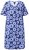Ulla Popken 850121 Ζέρσεϊ φόρεμα με κοντά μανίκια και V λαιμόκοψη Μπλε - Φορέματα ζέρσεϊ - 
