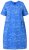 Ulla Popken 850204 Εμπριμέ φόρεμα t-shirt με βολάν Μπλε - Φορέματα ζέρσεϊ - 