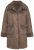 Ulla Popken 850251 Παλτό teddy Ανοιχτό καφέ - Παλτό - Γυναικεία Παλτό σε Μεγάλα Μεγέθη