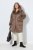Ulla Popken 850251 Παλτό teddy Ανοιχτό καφέ - Παλτό - Γυναικεία Παλτό σε Μεγάλα Μεγέθη