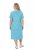 Ulla Popken 850344 Εμπριμέ φόρεμα t-shirt Τιρκουάζ - Μίντι φορέματα - Γυναικεία Midi Φορέματα σε Μεγάλα Μεγέθη