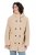 Ulla Popken 850589 Μπουφάν teddy Υπόλευκο - Μπουφάν - Γυναικεία μπουφάν μεγάλα μεγέθη