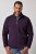 JP1880 851362 Μπουφάν fleece με όρθιο γιακά Σκούρο μωβ TALL - TALL Μπουφάν - Μπουφάν TALL για Ψηλούς Άνδρες