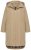 Ulla Popken 851764 Oversized παλτό με αποσπώμενη κουκούλα Άμμου - Παλτό - Γυναικεία Παλτό σε Μεγάλα Μεγέθη
