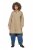 Ulla Popken 851764 Oversized παλτό με αποσπώμενη κουκούλα Άμμου - Παλτό - Γυναικεία Παλτό σε Μεγάλα Μεγέθη