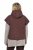 Ulla Popken 851785 Oversize καπιτονέ γιλέκο με κουκούλα Καφέ - Αμάνικα μπουφάν - 