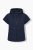 Ulla Popken 851785 Oversize καπιτονέ γιλέκο με κουκούλα Σκούρο μπλε - Αμάνικα μπουφάν - 