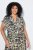 Ulla Popken 852257 Εμπριμέ μάξι φόρεμα Taupe - Μάξι φορέματα - Maxi Φορέματα σε Μεγάλα Μεγέθη