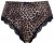 Ulla Popken 853106 Στρινγκ με animal print Μαύρο - Κυλοτάκια - 