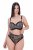 Ulla Popken 853106 Στρινγκ με animal print Μαύρο - Κυλοτάκια - 