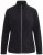 Ulla Popken 853668 Μπουφάν fleece με όρθιο γιακά Μαύρο - Ρούχα φλις - 
