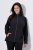 Ulla Popken 853668 Μπουφάν fleece με όρθιο γιακά Μαύρο - Ρούχα φλις - 