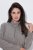 Ulla Popken 853668 Μπουφάν fleece με όρθιο γιακά Γκρι - Ρούχα φλις - 