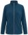 Ulla Popken 853668 Μπουφάν fleece με όρθιο γιακά Πετρόλ - Ρούχα φλις - 