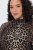 Ulla Popken 853788 Σιφόν φόρεμα με animal print Ανοιχτό καφέ - Μάξι φορέματα - Maxi Φορέματα σε Μεγάλα Μεγέθη