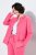 Ulla Popken 854200 Μπουφάν fleece Ροζ - Μπουφάν - Γυναικεία μπουφάν μεγάλα μεγέθη