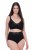 Ulla Popken 854551 Μποξεράκια με animal print Μαύρο - Κυλοτάκια - 