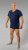 20 Nodi 9001 Short Sleeve V-Neck in Stretch Cotton Navy - Μπλουζάκια κάτω από πουκάμισα -