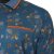 Kam Jeans 5494 Digital Floral Print Polo Blue - Πόλο μπλουζάκια - Aνδρικά μπλουζακια πολο μεγάλα μεγέθη
