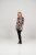 Scandinavian Caramel Flower Petals Tunic Brown - Τυπωμένα T-shirts για γυναίκες - 