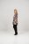 Scandinavian Caramel Flower Petals Tunic Brown - Τυπωμένα T-shirts για γυναίκες - 