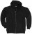 Adamo Athen Hoodie with Zipper Black - φούτερ/Φούτερ με κουκούλα - φούτερ/Φούτερ με κουκούλα ανδρικά μεγάλα μεγέθη 