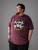 Kam Jeans 5753 Buccaneer Print T-Shirt BURGUNDY MARL - Μακό μπλουζάκια - Aνδρικά μπλουζεσ μεγάλα μεγέθη
