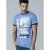 D555 Howie Fine Stripe T-shirt Blue - Μακό μπλουζάκια - Aνδρικά μπλουζεσ μεγάλα μεγέθη