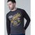 D555 Neill Long Sleeve T-shirt Black - Μακό μπλουζάκια - Aνδρικά μπλουζεσ μεγάλα μεγέθη
