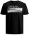Jack & Jones Booster T-shirt Black - Μακό μπλουζάκια - Aνδρικά μπλουζεσ μεγάλα μεγέθη