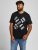Jack & Jones JCOSTREET TEE Black - Μακό μπλουζάκια - Aνδρικά μπλουζεσ μεγάλα μεγέθη