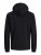 Jack & Jones JCOBERG SWEAT ZIP Hoodie Black - φούτερ/Φούτερ με κουκούλα - φούτερ/Φούτερ με κουκούλα ανδρικά μεγάλα μεγέθη 
