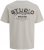 Jack & Jones Yuki Back Print Crew Neck T-Shirt Moonbeam - Μακό μπλουζάκια - Aνδρικά μπλουζεσ μεγάλα μεγέθη