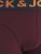 Jack & Jones LICHFIELD Trunks 3-Pack Burgundy - Εσώρουχα/Μαγιό - Aνδρικά Εσώρουχα μεγάλα μεγέθη