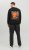 Jack & Jones JCOFILO Crew Neck Sweater with Back Print Black - φούτερ/Φούτερ με κουκούλα - φούτερ/Φούτερ με κουκούλα ανδρικά μεγάλα μεγέθη 